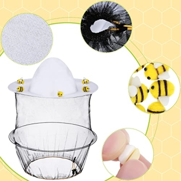 22 Pcs Beekeeper Set - Fun Hats and Felt Bees for All Ages