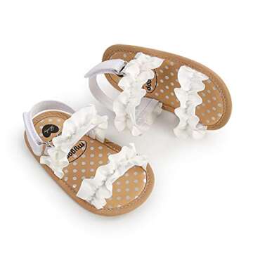 Baby Toddler Girls Sandals Summer Shoes Outdoor First Walker Infant Girls Shoes for Summer Infant 6-12 Months nt 12cm