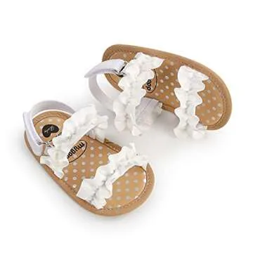 Baby Toddler Girls Sandals Summer Shoes Outdoor First Walker Infant Girls Shoes for Summer Infant 6-12 Months nt 12cm