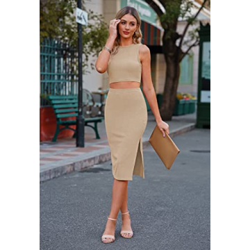 Trendy Pink Queen Women's 2 Piece Ribbed Outfit Set