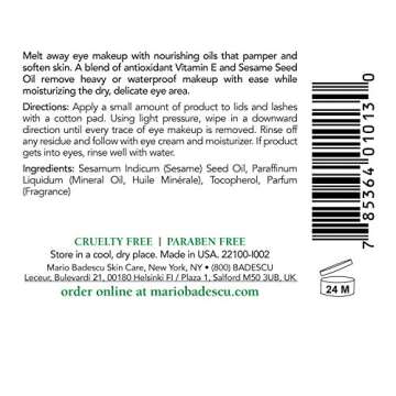 Mario Badescu Carnation Eye Makeup Remover Oil, Ideal for Combination, Dry or Sensitive Skin, Cleans...