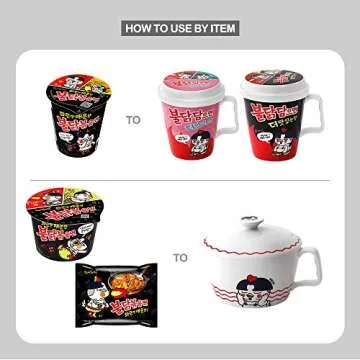 ZEN Buldak Noodle Bowl Set - Microwave & Easy Clean