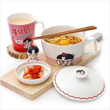 ZEN Buldak Noodle Bowl Set - Microwave & Easy Clean