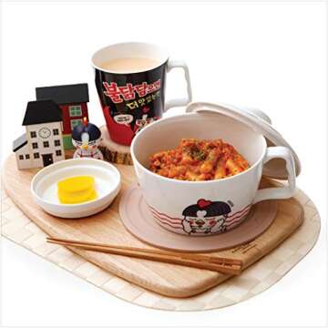 ZEN Buldak Noodle Bowl Set - Microwave & Easy Clean