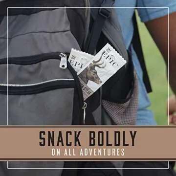 EPIC Snack Strips, Venison Beef Sea Salt Pepper, Keto and Paleo Friendly, 0.8 oz, 10 ct