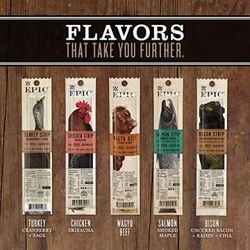 EPIC Snack Strips, Venison Beef Sea Salt Pepper, Keto and Paleo Friendly, 0.8 oz, 10 ct