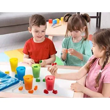 Play Brainy™ Colorful Counting Trains & Cups for Kids