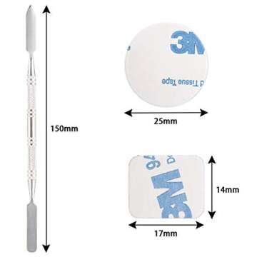 Allwon 100Pcs Metal Stickers for Magnetic Palette Empty Eyeshadow Makeup Palette + Depotting Spatula...