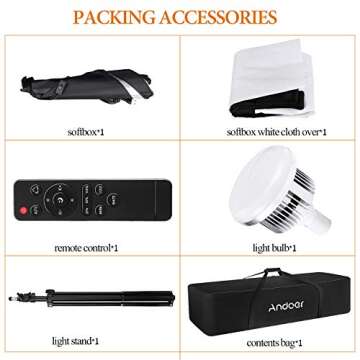 Andoer Softbox Photography Lighting Kit - Bi-Color 85W Continuous Lighting