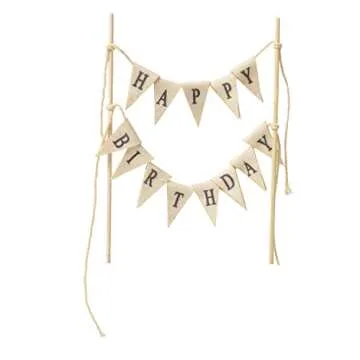 Happy Birthday Eco-Friendly Cake Topper for All Celebrations