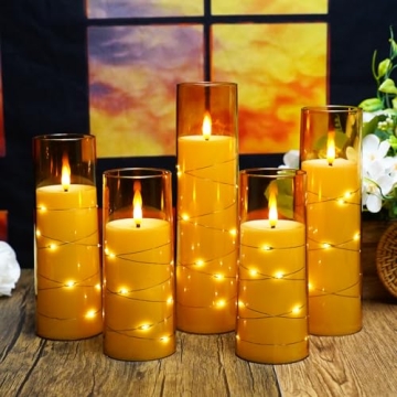 Shop kakoya Flameless LED Candles with Timer in Gold