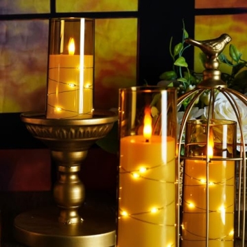Shop kakoya Flameless LED Candles with Timer in Gold