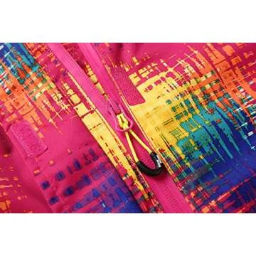 PHIBEE Girls' Sportswear Waterproof Windproof Snowboard Ski Jacket (Light, 7)