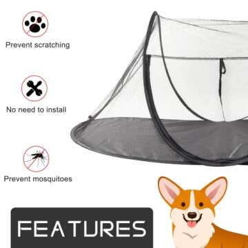 Outdoor Cat Enclosures, Portable Cat Tent for Bearded Dragon, Dogs and Small Animals, Cat Outdoor Te...