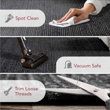 nuLOOM 2x10 Rigo Jute Hand Woven Area Rug, Black, Solid Farmhouse Design, Natural Fiber, For Bedroom, Living Room, Dining Room, Hallway, Office, Kitchen, Entryway