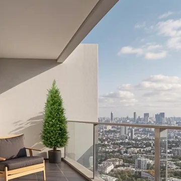 4ft Artificial Cedar Trees Set of 2 for Home Decor