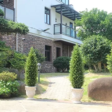 4ft Artificial Cedar Trees Set of 2 for Home Decor