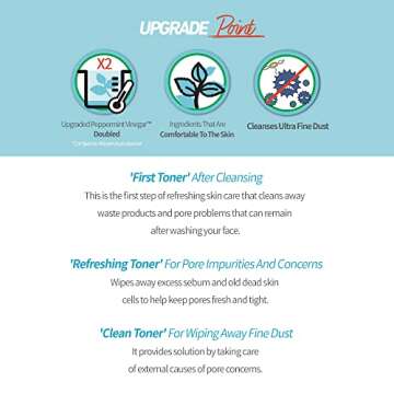 ETUDE Wonder Pore Freshner 250ml (8.5 fl. oz) | Refreshing Pore Care Toner with Upgraded Peppermint Vinegar that Cleanses Ultra Fine Dust