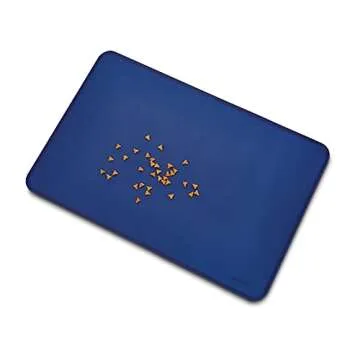 Amazon Basics Anti-Slip Pet Food Bowl Mat in Blue