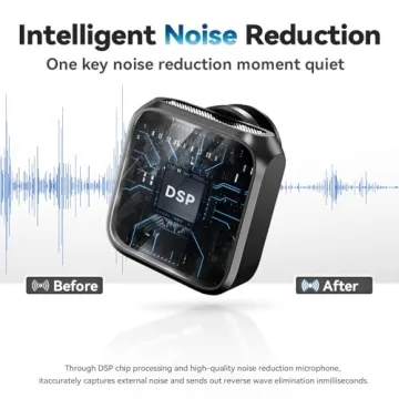 Amazpro Wireless Lavalier Mic with Noise Reduction