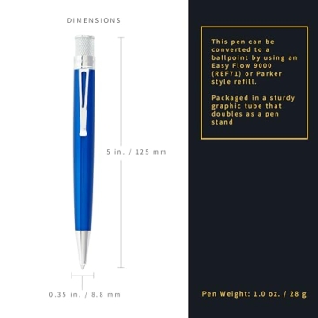 Retro 1951 Tornado Classic Rollerball Pen in Peacock Finish