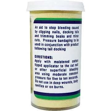 ARC KwikStop Styptic Powder (14 gm) for Pet Wounds and Cuts