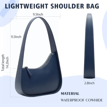 Chic Vegan Leather Handbag for Women, Stylish Underarm Bag