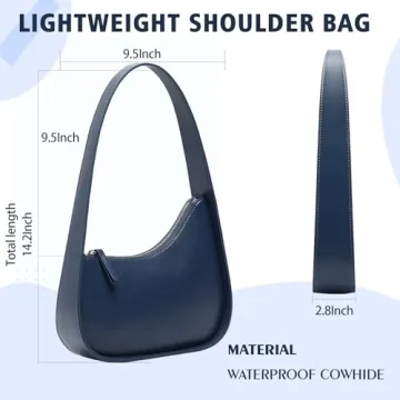 Chic Vegan Leather Handbag for Women, Stylish Underarm Bag