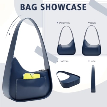 Chic Vegan Leather Handbag for Women, Stylish Underarm Bag