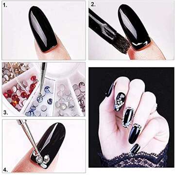 ANGENIL 15PCS Acrylic Nail Brush Set with UV Gel Nail Art Brushes and Double Ended Nail Dotting Pen Set Two Finger Toe Separators and Soft Kabuki Brush Powder for Nail Art Dust Remover