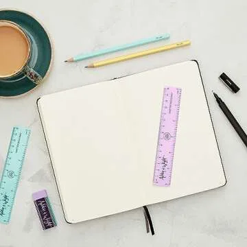 Ashton & Wright 6 Inch Pastel Rulers - Pack of 5