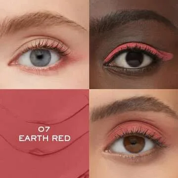 Lancôme Idôle Tint Long Wear Liquid Eyeshadow & Eyeliner - Multi-Use Eye Makeup in Shimmery & Matte Finishes - Buildable Color & Up to 16H of Wear - 07 Earth Red: Light Berry Matte