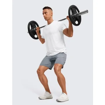 CRZ YOGA Men's Linerless Quick Dry Workout Shorts