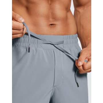 CRZ YOGA Men's Linerless Quick Dry Workout Shorts