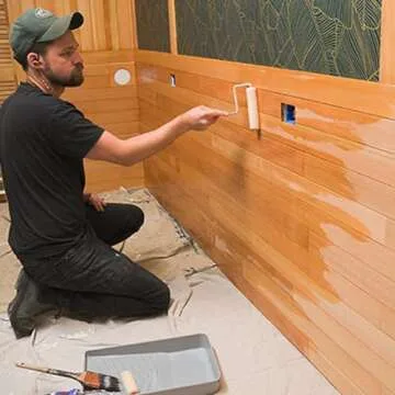 TotalBoat-497712 Halcyon Marine Varnish (Gloss, Quart) | Water-Based Polyurethane Wood Finish | Clear Gloss UV Protection for Interior and Outdoor Use