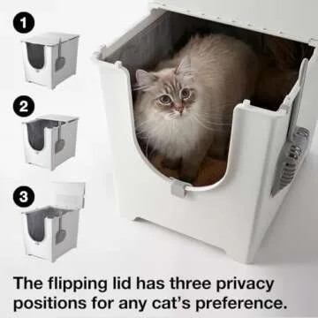 Modkat Flip Litter Box with Adjustable Lid & Seamless Base