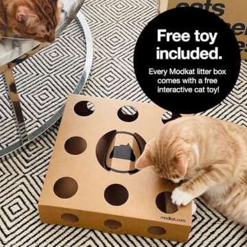 Modkat Flip Litter Box with Adjustable Lid & Seamless Base