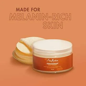 SheaMoisture Even and Radiant Face Pads For Uneven Skin Tone and Dark Spots Daily Exfoliating Toner Pads With Raw Honey 30 Count