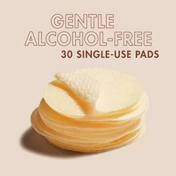 SheaMoisture Even and Radiant Face Pads For Uneven Skin Tone and Dark Spots Daily Exfoliating Toner Pads With Raw Honey 30 Count