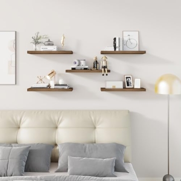 BOFIRE Wall Shelves - Modern Floating Wood Shelves