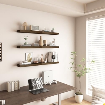BOFIRE Wall Shelves - Modern Floating Wood Shelves