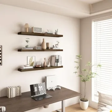 BOFIRE Wall Shelves - Modern Floating Wood Shelves