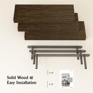 BOFIRE Wall Shelves - Modern Floating Wood Shelves