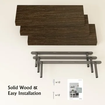 BOFIRE Wall Shelves - Modern Floating Wood Shelves