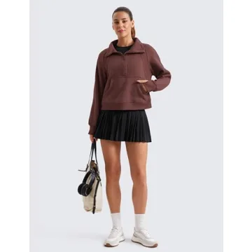 Shop CRZ YOGA Cozy Fleece Lined Zip Sweatshirt for Women