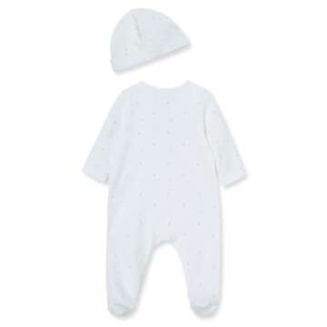 Little Me Baby 2-Piece Welcome to the World Footie and Cap Set, Newborn