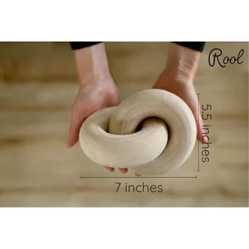 Rool Coffee Table Decor Book Shelf Decor Accents Home Decor Console Table Decor Items Living Room Wood Knot Decor Chain Link Decor Beige