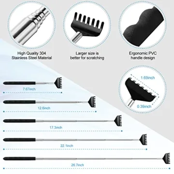 Yeipis Telescoping Back Scratcher 3 Pack - Perfect Gift