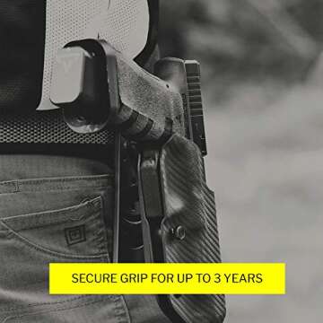 Talon Grips Adhesive Pistol Grip Compatible with Glock 19, 19 Gen5 MOS, 23, 25, 32, 38 – Made in The USA (Gen 4 Large Backstrap - Rubber Moss)