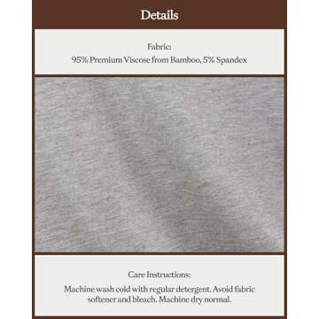 Cozy Earth 100% Viscose From Bamboo Long Sleeve Pajama Set For Women - Button-Up Sleepwear Grey